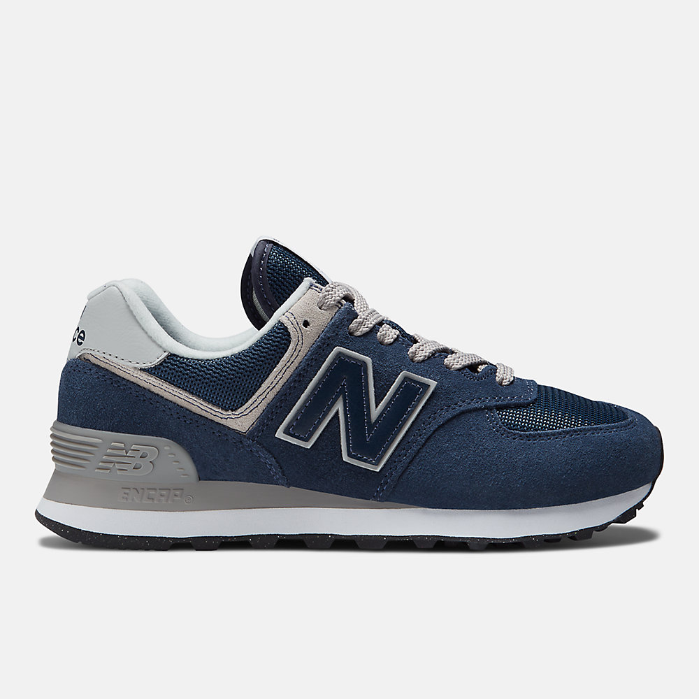 New Balance 574 Core Shoes Navy with White